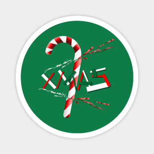 Candy Cane Broken Magnet